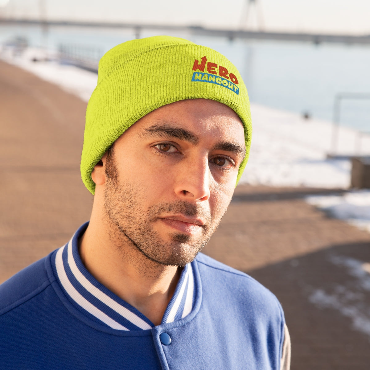 HeroHangout Embroidered Knit Beanie
